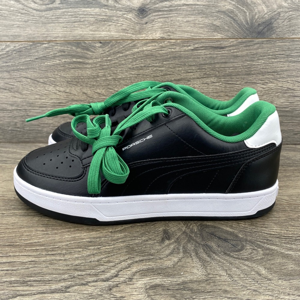 Puma Porsche Caven Sneakers Mens Size 7 Black Green White 308653-01 Low Top